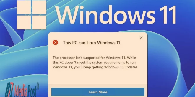 This PC can't run Windows 11