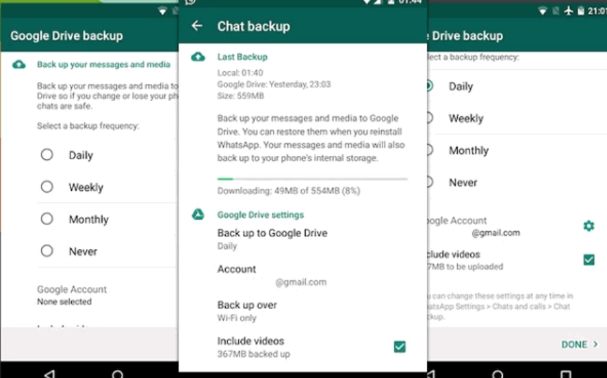 Google Drive untuk Mengembalikan Chat WhatsApp