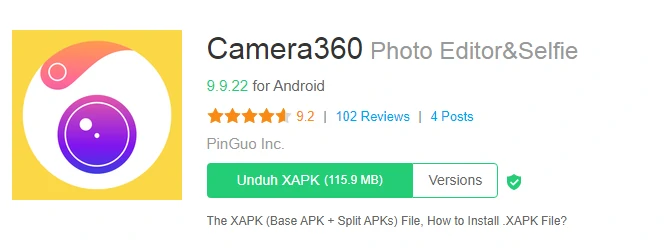 Camera360 Aplikasi Kamera Terbaik