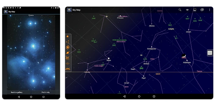 Aplikasi Melihat Bintang Sky Map