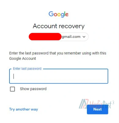 Memulihkan Akun Gmail 3