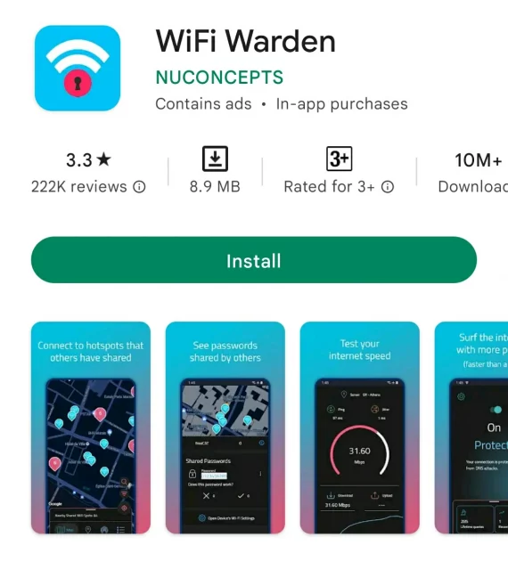 Aplikasi Mengetahui Sandi Wifi Wifi Warden